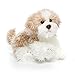 DEMDACO Small Maltipoo Dog Curly Light Brown White Children's Plush Stuffed Animal Toy