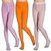 5Mayi Little Girls' Footed Solid Color Tights 3-Pair-Pack
