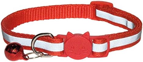 ZACAL Reflective Cat Collar with Bell | Safe Quick Release Breakaway Buckle | Adjustable to fit all Domestic Cats