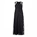 Esprlia Women's Plus Size Lace Sleeveless Evening Party Formal Maxi Dress - 2X Plus - Black