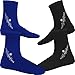 Nordic Essentials Beach Socks [2 Pairs] (Black + Blue, S)