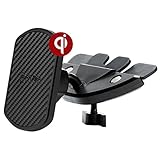 PITAKA Magnetic Wireless Charging CD Slot Car Mount[CD Slot Magmount Qi]-Premium Luxury 360 Degree Rotation Fast Charge CD Slot Phone Holder for Qi Smartphones