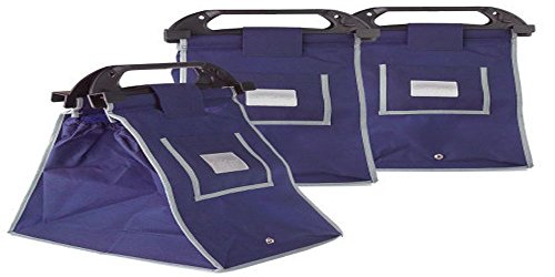 Cart Caddy - Set of 3 Shopping Cart Attachable Heavy Duty Tote Bags - Makes loading/unloading groceries a breeze! Grab a few sets! - SHIPS FREE!