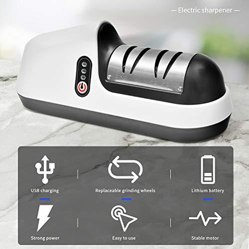 Professional Electric Knife Sharpener 2Stage Kitchen Knives Sharpening