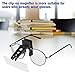 Clip On Glasses Type Magnifying Glass Magnifier 1.5X 2.5X 3.5X Magnification Plastic Lens with Hard Case