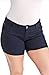 1826 Women's Premium Plus Size Dark Blue/Black Denim Jeans Short Stretch Ps-481