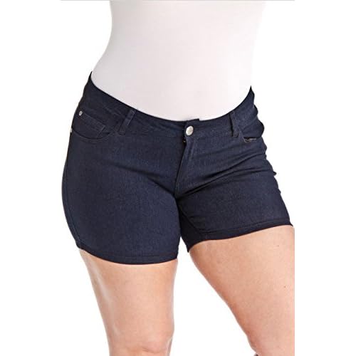 women's plus jeans short
