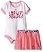 Adidas Baby Girls' Bodysuit and Skirt Set, White, 24 Months