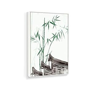 Framed Canvas Home Artwork Decoration Antique Plant Canvas Wall Art for Living Room, Bedroom - 16x24 inches