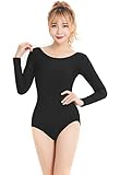 Speerise Womens Long Sleeve Dance Ballet Leotard Bodysuit