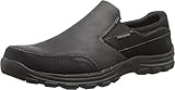Skechers USA Men's Braver Linares Slip-On Loafer, Black, 11 M US