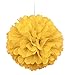 Sunflower Yellow Solid Hanging Tissue Pom Pom - 16
