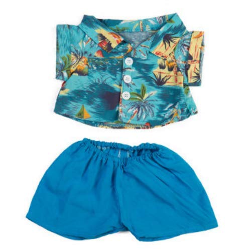 Hawaii Outfit Clothes - Teddy Bear Outfit - Teddy Bear Clothes - 16"/40cm - fits Build a Bear Teddies - BEAR NOT INCLUDED