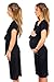 sofsy Soft-Touch Rayon Blend Tie Front Nursing Dress Maternity Fashion Dress