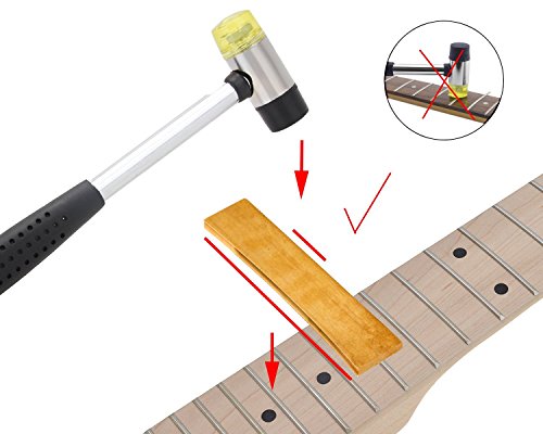 Timiy Golden Brass 7.25/9.5/10/12/1415/16/17/20Radian Fret Press Caul Insert for Acoustic/Electric Guitar Electric Bass 9pcs - Thumbnail 6