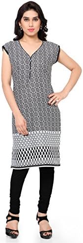 Craftliva Cotton Kurti (136cdkAT15_Black)