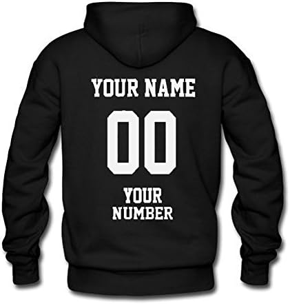 loejrfw Custom DIY Hoodie Design Your Own Add Image and Text Personalized Sweatshirts