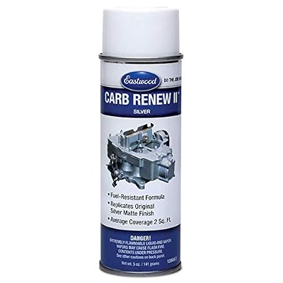 Eastwood High Fuel Resistance Carburetor Ren 2 Silver Aerosol 5 oz