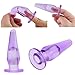 Butt Plug - Translucent Hollowed for Finger Insertion (Purple) by HappyNHealthy