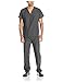 G Med Unisex Scrub Set V-Neck Top and Pant 2 PC Set(Menset-MED,DGY-L) Dark Grey