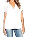 Generic Womens Plain Short Sleeve V-neck Chiffon Top Tee Blouse