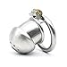 YiFeng Stainless Steel Male Chastity Cage Device Belt Restraint Men Bondage Fetish ZCS135 (45mm Ring)