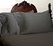 Rajlinen Body Pillow Case, Luxury 100% Cotton 600-Thread Count Sateen Finish 2 Qty 20"X60" Size (Dark Grey Stripe)