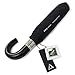 AOG DESIGN Folding Travel Umbrella Auto Open Close with Stylish J-Hook Handle