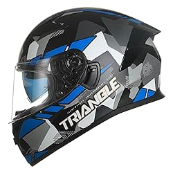 TRIANGLE Dual Visor Full Face Motorcycle Bike