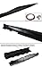 Matt Black Finish ZL1 Style Side Skirt Rocker Panel Extension Compatible for 2016-2023 Chevy Camaro LT SS RS