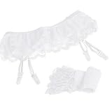 Conjunto lencería, ✽Internet✽ Mujeres tapa del cordón del muslo Medias Medias Calcetines + suspender la correa de liga