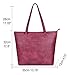 Tote Handbags,Purse Handbag for Women,Work School Shoulder Bag Totes by Sunny Snowy (1-winered)