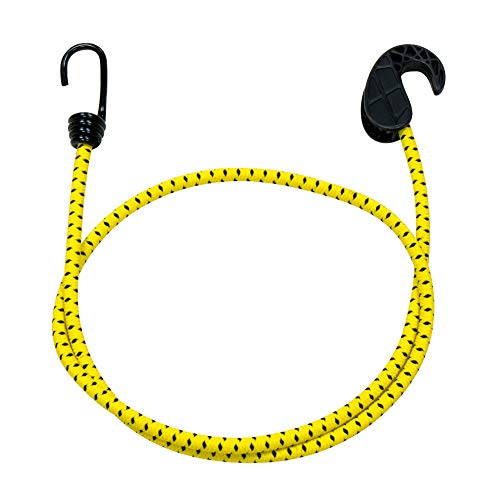 Amazon Basics Adjustable 36Inch Bungee Cords, 2tone Yellow + black, 2Pack (20Piece