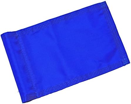 Backyard Putting Green Golf Flag - Checkered Golf Flag - Solid Red, Green, Yellow, Blue Golf Flag (Blue)