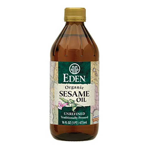 Eden Organic Sesame Oil, 16 fl oz Amber Glass
