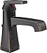 Delta Faucet Ashlyn Bronze Bathroom Faucet, Single Hole Bathroom Faucet, Single Handle, Diamond Seal Technology, Metal Drain Assembly, Venetian Bronze 564-RBMPU-DST