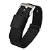 BARTON WATCH BANDS, 20mm Black - Elite NATO® Style Watch Strap - Stainless Steel Buckle - Seat Belt Nylon Watch Bands