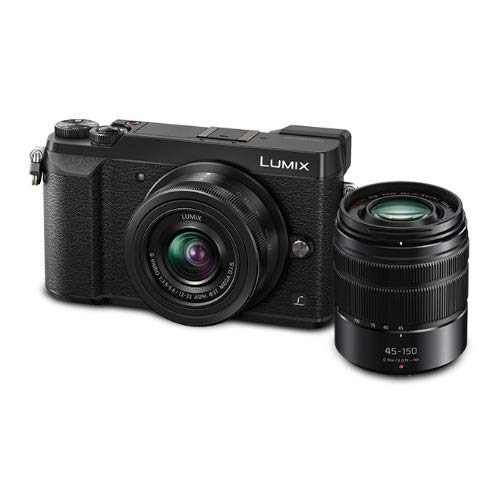Panasonic LUMIX GX85 4K Digital Camera, 12-32mm and 45-150mm Lens Bundle, 16 Megapixel Mirrorless Camera Kit, 5 Axis In-Body Dual Image Stabilization, 3-Inch Tilt and Touch LCD, DMC-GX85WK (Black)
