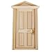 Exterior Solid Wood Door With Steepletop 1/12 Dollhouse Miniature by Generic
