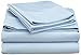 Light Blue Solid 300 TC 100% Egyptian Giza Cotton 4 pcs sheet set Three Quarter (48X75 Inch) & 17 Inch Pocket Drop