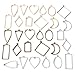 Open Bezel Pendants Charms Resin Molds for Jewelry Findings DIY Pressed Flower Frame Assorted Geometric Hollow Trays 30pcs primary