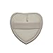 100% Natural Love Heart Shaped Loofah Pad Sponge Scrubber Brush (Front 100% Loofah + Back 100% Cotton Terry 1212CM) Face Body Shower Bath Spa Soften Smooth Renew Skin Lanyard Design, Pack of 6