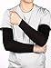 9 Pairs UV Protection Sleeves Cooling Sleeves Long Arm Covers Arm Sleeves for Men and Women (Black)