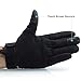 OMGAI Men's Motorcycle Gloves Full Finger Tech Touch Smart Gloves for Tactical Airsoft Outdoor Sports Black