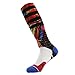J'colour Mens Dri Fit Knee High Compression Basketball Soccer Socks 1,2,6 Pairs