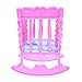 amazingdeal Baby Rocking Cradle Bed, Girl Mini Doll Toy Furniture Bed for Barbie Doll Accessories(Random Color)