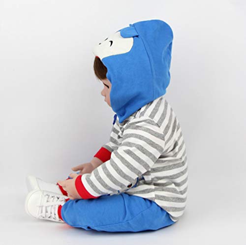 ZIYIUI 55 cm 22 Zoll Reborn Babypuppe Junge Realistische Reborn Baby Doll Boy Handgemacht Weichkörper Silikon öffnen… – Bild 7
