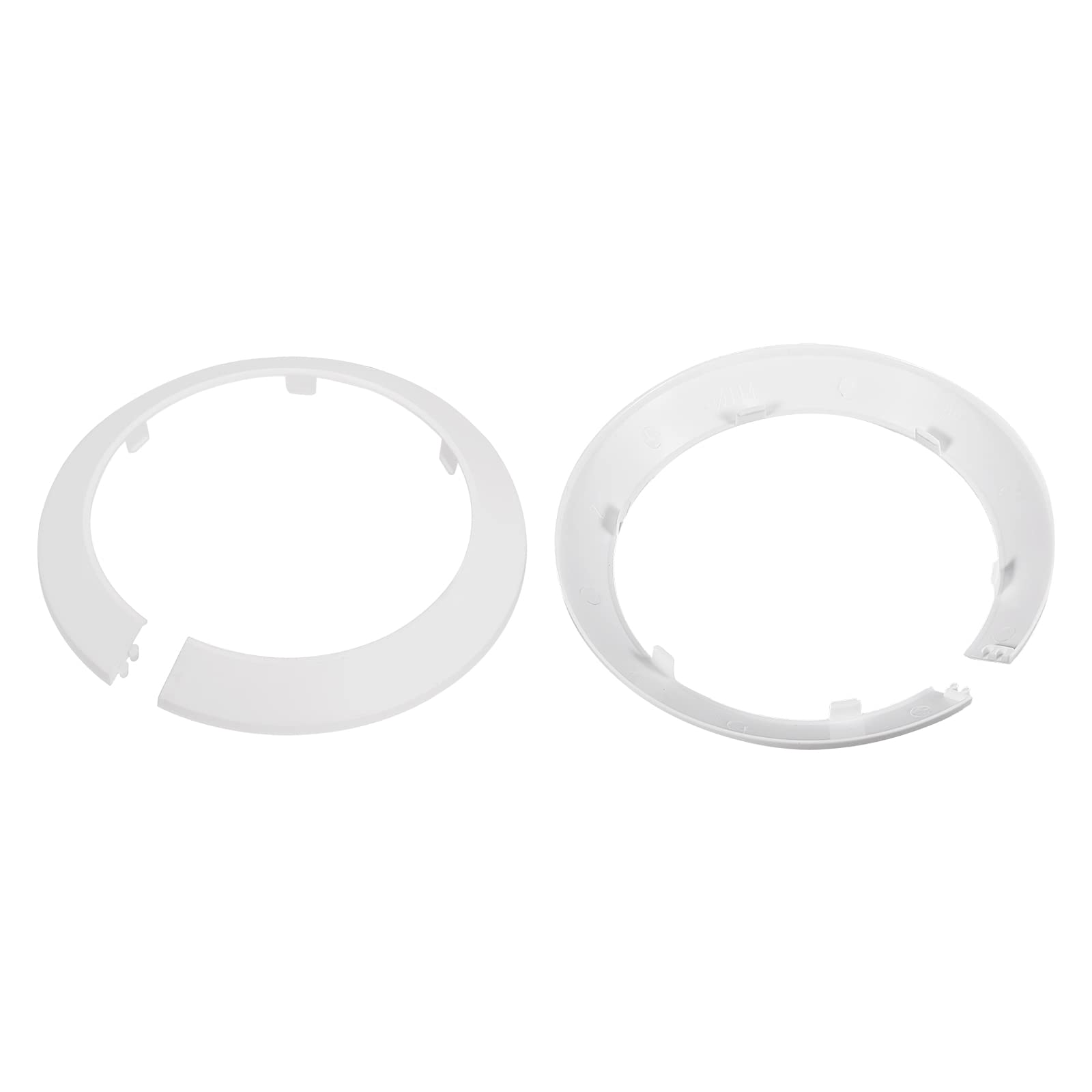DTGN 154x15mm(DxT) Pipe Cover Decoration - 2Pack - Good for Bathroom Kitchen 114mm Dia Pipe - PP Plastic Escutcheon - White
