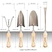 YAPASPT Gardening Tools – 4 Piece Heavy Duty Garden Hand Kit – Rust Resistant Garden Tool Sets with Trowel Cultivator Weeder for Flower and Vegetable Plants Carethumb 1