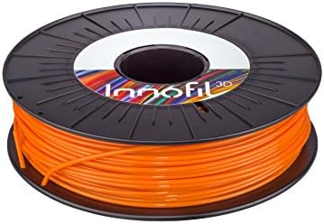 Innofil3D PET 3D Printer Filament - Dimensional Accuracy +/- 0.05, 750g spool, Orange - Consistent Shape and Diameter, Strong Adhesion Between Layers, Vibrant Color, Reel Replacement Guarantee